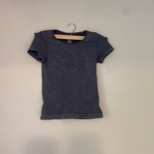 Blue long baby tee